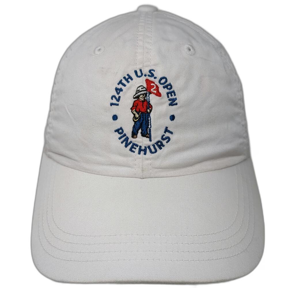 ahead Baseball Cap White One Size USGA Member 124th US Open Pinehurst Cotton Hat